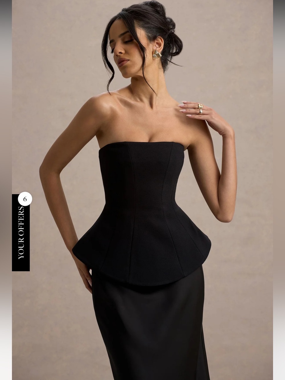 Black strapless club London Ohio dress - Picture 3 of 3